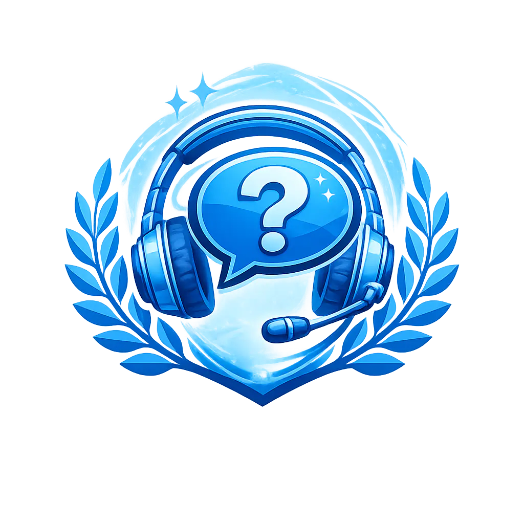 Een gestileerd blauw beveiligingsembleem: een schild met een vinkje in het midden, symbool voor verificatie en bewezen betrouwbaarheid, en boven het schild een slotpictogram, dat staat voor gegevensbescherming en accountbeveiliging. Het schild is omgeven door laurierbladeren, die status en vertrouwen benadrukken, en daarboven de omtrek van een wereldbol, wat duidt op internationale of online gerichte beveiliging. De afbeelding brengt thema's als cyberbeveiliging, verificatie, bescherming van persoonlijke gegevens en veilige online platforms over.